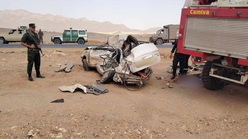 وفاة 5 أشخاص في حادثي مرور بتمنراست