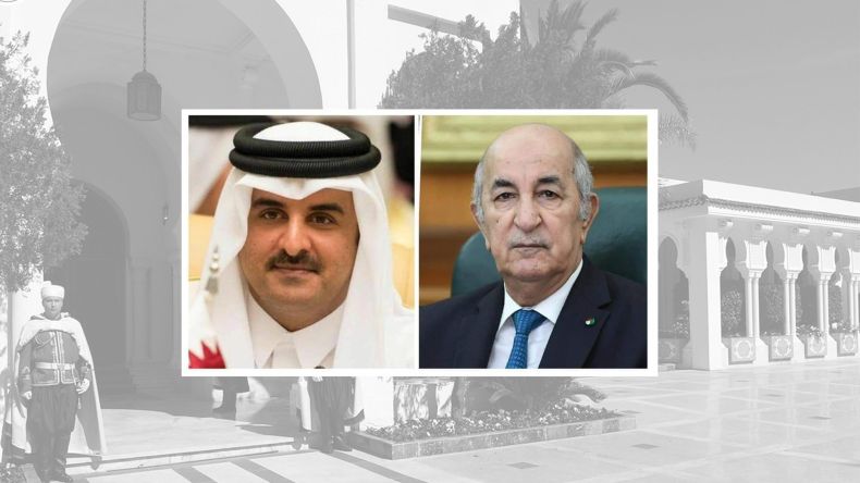 الرئيس تبون يتلقى مكالمة هاتفية من أمير قطر