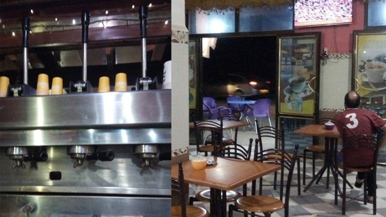 مقاه لا تنصاع لقانون التسقيف!