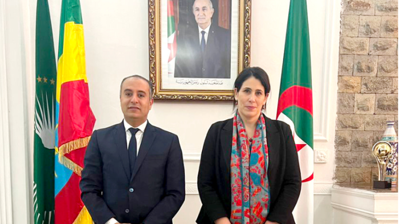 سفيرة الجزائر بإثيوبيا تستقبل رئيس “الفاف”