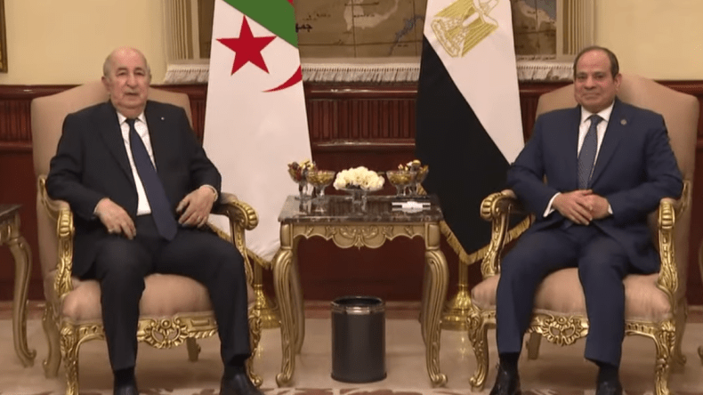 الرئيس تبون يجري محادثات مع نظيره المصري