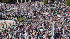 مظاهرات حاشدة في المغرب ضد التطبيع مع الكيان الصهيوني