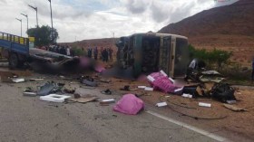 حادث مرور مميت بالنعامة يخلّف 4 وفيات