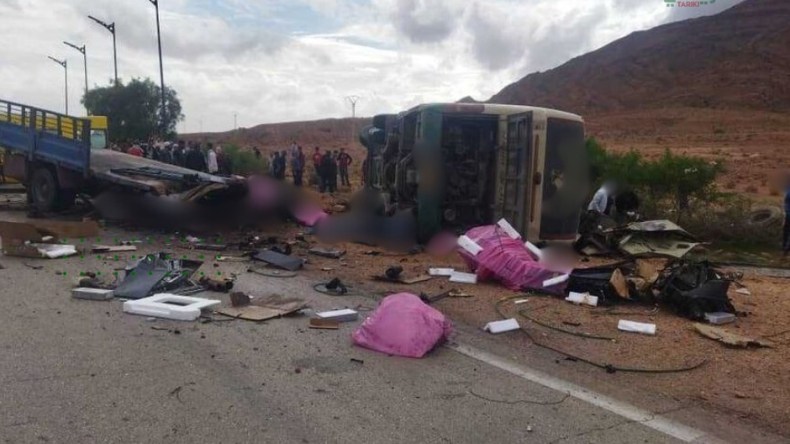 حادث مرور مميت بالنعامة يخلّف 4 وفيات