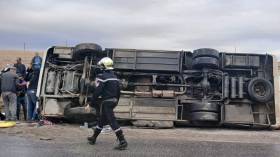 حصيلة نهائية.. 27 جريحا أغلبهم نساء في انقلاب حافلة بميلة