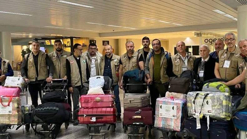 وفد إغاثي من جمعية العلماء المسلمين الجزائريين يصل إلى لبنان