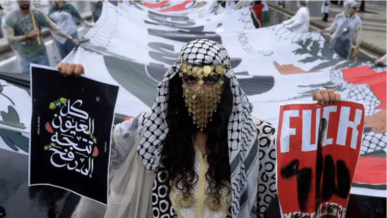 Imposante manifestation en soutien aux Palestiniens à Rio à la veille du G20