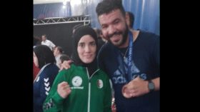 ملاكمة جزائرية تتعرض لحادث مرور خطير