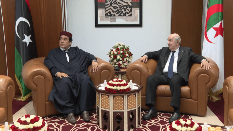 الرئيس تبون يُجري لقاء مع رئيس المجلس الرئاسي الليبي محمد يونس المنفي