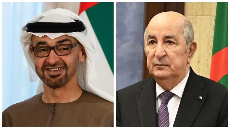 رئيس دولة الإمارات وحاكم دبي يهنئان رئيس الجمهورية