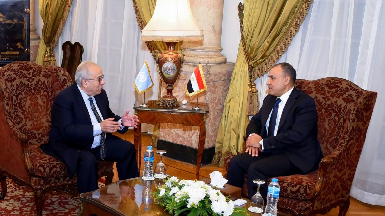 رمطان لعمامرة يتباحث مع وزير الخارجية المصري الوضع في السودان