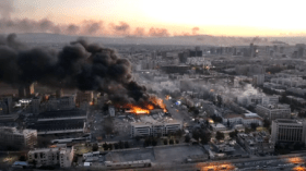 غارات صهيونية عنيفة على دمشق