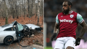 ظل عالقا داخل سيارته لمدة 45 دقيقة.. هداف وست هام يتعرض لحادث سير خطير