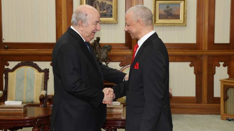 رئيس الجمهورية يستقبل رئيس حركة البناء الوطني