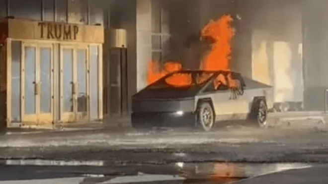 الـ “FBI” يكشف تفاصيل انفجار شاحنة “تسلا ” أمام فندق ترامب