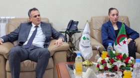 حماد يستقبل البطلة الأولمبية نمور