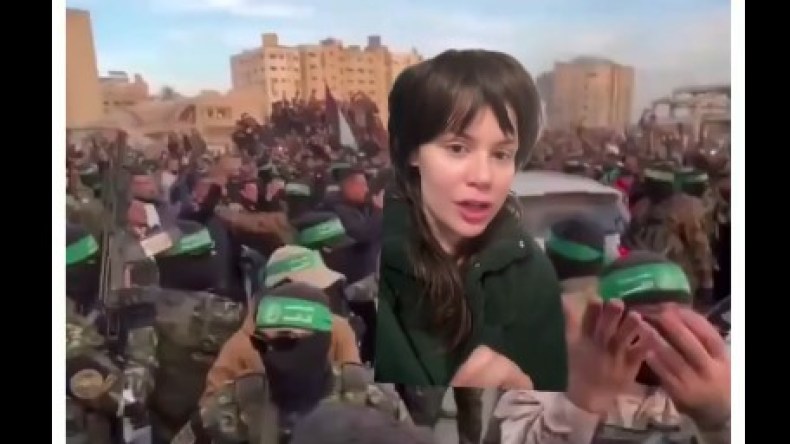 ناشطة أميركية تصف جنود الاحتلال بالحمقى بسبب “بحر حماس”!