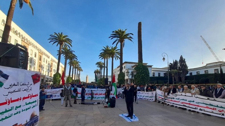 حشد متجدد في المغرب لإسقاط الاتفاقات مع الكيان الصهيوني