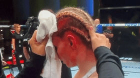 بالفيديو.. مقاتلة روسية تصفع مدربها بعد خسارتها أمام منافسة أمريكية