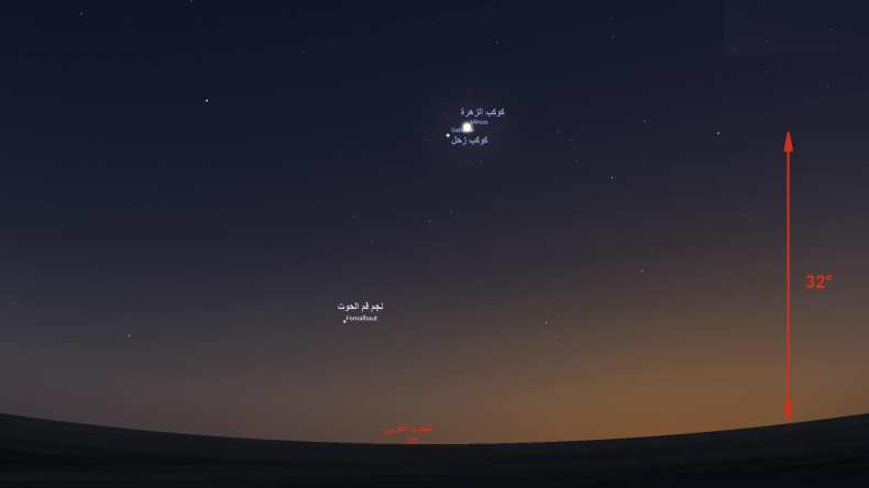 ظاهرة فلكية جميلة في سماء الجزائر هذا المساء