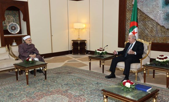 Le président de la République reçoit l’Imam de la mosquée Al-Aqsa