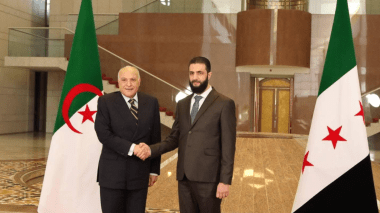 Attaf reçu par le président syrien Ahmed al-Charaa