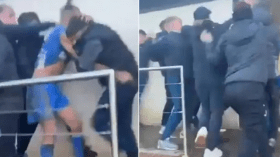 بالفيديو.. هكذا تعامل مشجعون مع لاعبي فريقهم بعد خسارة مباراة في إنجلترا