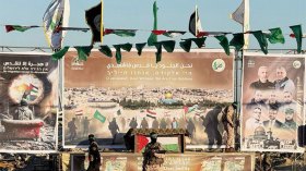 منصة تبادل الأسرى بخانيونس…رسائل التحدي والصمود