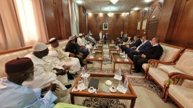 بلمهدي يستقبل وفد رابطة علماء وأئمة ودعاة الساحل