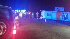 37 جريحا في حادث انقلاب حافلة بالأغواط