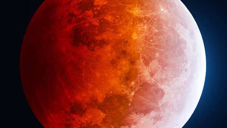 خسوف كلّي للقمر هذه الليلة