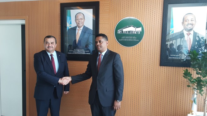 عرقاب يؤكد استعداد الجزائر لدعم إثيوبيا في المجال الزراعي