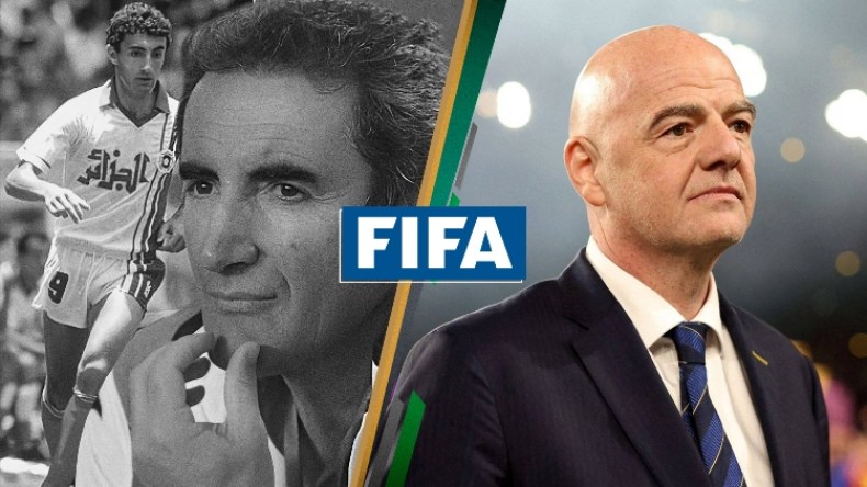 رئيس “الفيفا” يُعزّي في وفاة جمال مناد