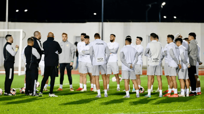 بالصور.. المنتخب الوطني للمحليين يشرع في تحضيراته بعنابة