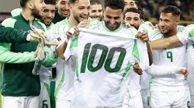 محرز بلغ مئة مباراة مع “الخضر” وينتظر المزيد