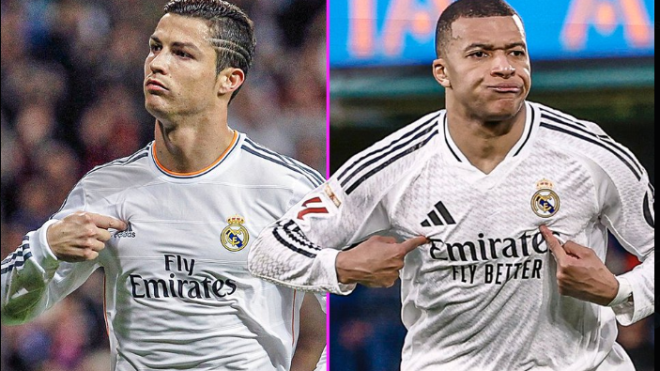 مبابي يقترب من رقم كريستيانو رونالدو