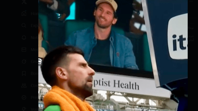 هذا ما قاله ديوكوفيتش عن اللعب تحت أنظار ليونيل ميسي