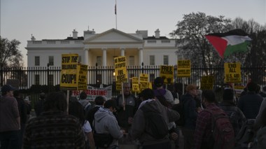 États-Unis: Manifestation devant la Maison-Blanche contre l’offensive israélienne à Gaza