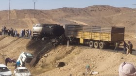 حادث مرور تبعه احتراق شاحنة لنقل المحروقات بتمنراست يخلف قتيلا