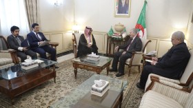 قوجيل يستقبل سفير المملكة العربية السعودية بالجزائر 