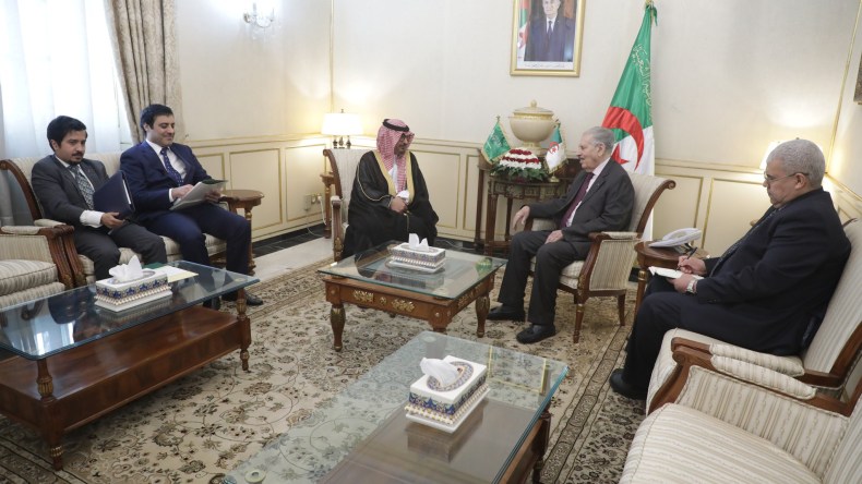 قوجيل يستقبل سفير المملكة العربية السعودية بالجزائر