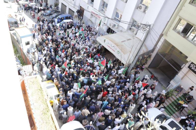 Le MSP organise un sit-in de solidarité avec le peuple palestinien