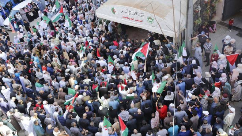 وقفة تضامنية مع صمود الشعب الفلسطيني في عاصمة الجزائر (صور)
