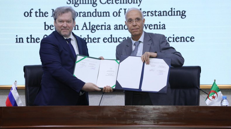 الجزائر وسلوفينيا توقعان مذكرة تفاهم لتعزيز التعاون في التعليم العالي والعلوم