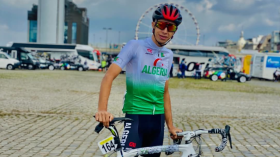 الدراج الجزائري أسامة شبلاوي يتعرض لحادث مرور خطير