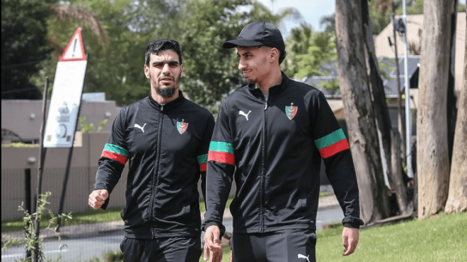 جولة خفيفة للاعبي المولودية قبل مواجهة أورلاندو بيراتس