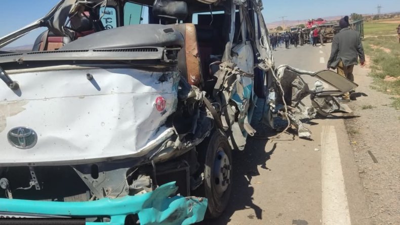 حادث مرور في سعيدة يخلّف وفاة شخص وإصابة 24 آخرين بجروح متفاوتة
