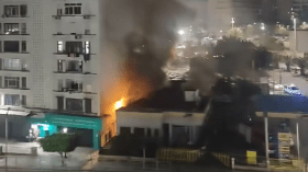 حريق داخل محطة وقود بالعاصمة.. نفطال تُوضح