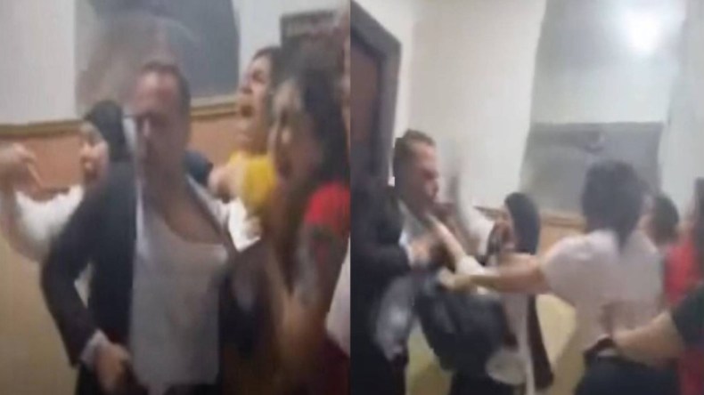 صور صادمة قلبت منصات التواصل.. ما قصة اعتداء 7 نساء على رجل قانون؟
