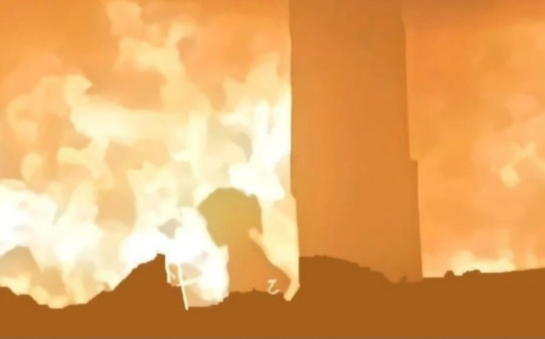 Images déchirantes d’une fillette luttant pour survivre au milieu des flammes à Gaza